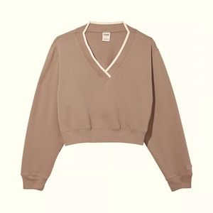 Victorias Secret crop v-neck sweater, new without tags.